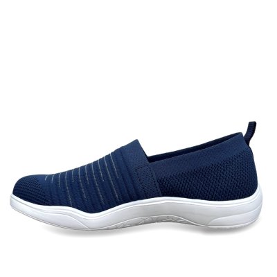 CC Resorts Casual women Loafer navy marinblå silver lågsko mesh memoryfoam damsko slipin slipon