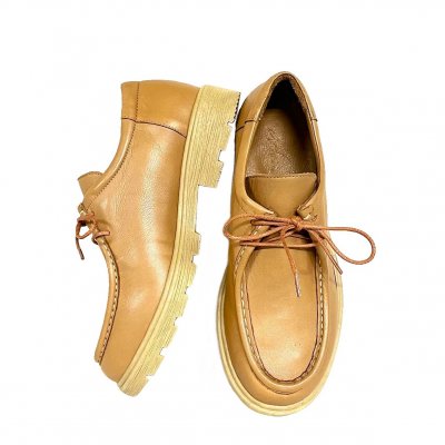 Andrea Conti Charlotte Of Sweden lågsko grov yttersula kostymsko loafer Sneaker Dam brandy brun skinnsko snörning lågsko urtagba