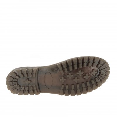 Charlotte Of Sweden känga med Snörning mörkbrun darkbrown resår zipper känga dam skinn dragkedja urtagbar fotbädd mjuk