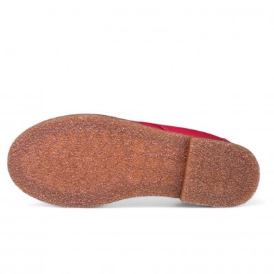 Charlotte Of Sweden lågsko kostymsko loafer Sneaker Dam chili röd red skinnsko snörning lågsko urtagbar innersula