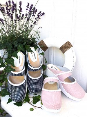 Charlotte of Sweden Prickig Träsko / Rosa Vit