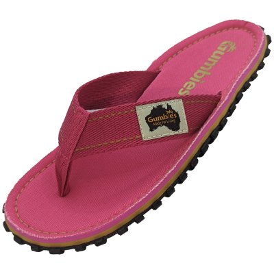 Gumbies classic islander Flip-Flops Unisex pink rosa dam herr tåsandal sommar tyg gummisula sandal