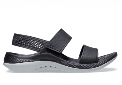 Crocs Womens LiteRide 360 Sandal / Black Light Grey vattentålig mjuk foambädd fotriktig dam