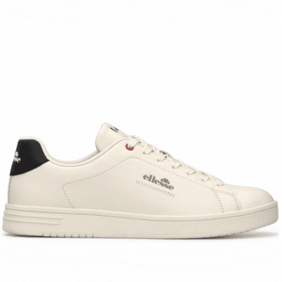 ellesse jerry sneaker herr skinn normal läst puläder svart black krämvit white tofu sommarsko vårsko