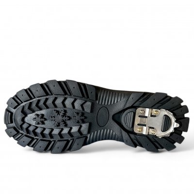 Eskimo Timor utfällbara Dubbar broddar Känga Dam Mocka Svart Vinter Is