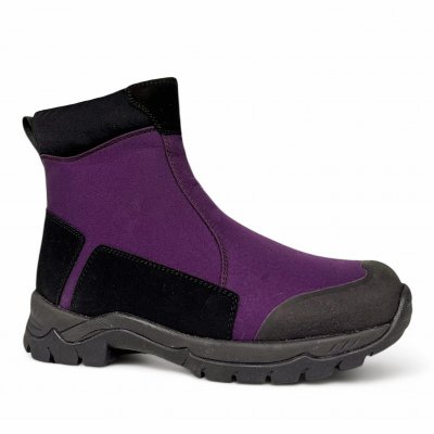 Eskimo Pinner Shell-Boot Dam utfällbara broddar Dubbar lila provsko broddar Känga Boots Mocka Vattentät Vinter Is Broddar