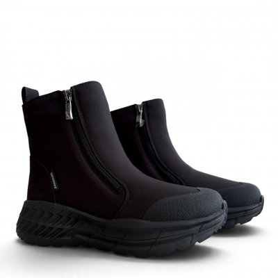 Eskimo grafen hurry Shell-Boot Dam lätt svart Black broddar Känga Boots Mocka Vattentät Vinter Is Broddar