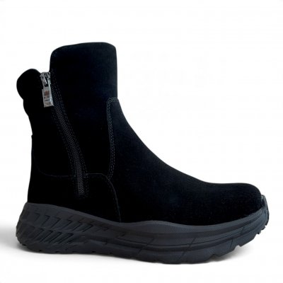 Eskimo grafen primrose mockaläder Dam lätt svart Black broddar Känga Boots Mocka Vattentät Vinter Is Broddar
