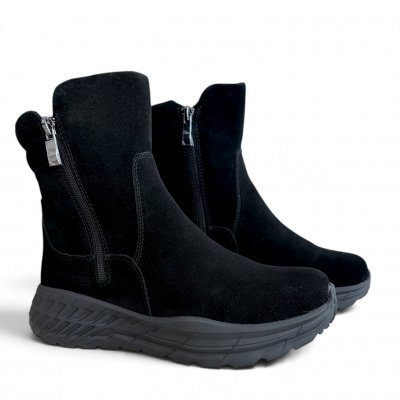 Eskimo grafen primrose mockaläder Dam lätt svart Black broddar Känga Boots Mocka Vattentät Vinter Is Broddar