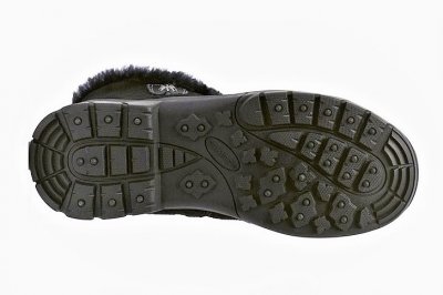 Eskimo Keizer Mocka Svart Dam Dubbar Broddar Vinter Is Boots