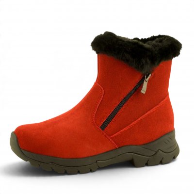 Eskimo Olara Mocka röd red Dam Dubbar Broddar Vinter Is Boots