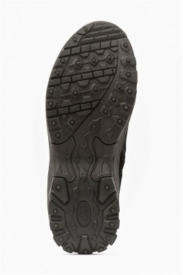 Eskimo romina svart damkänga vinterkänga dragkedja mocka dubbar broddar varmfodrad