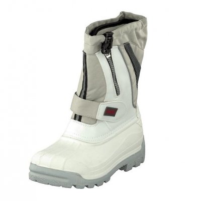 Eskimo Scooter child barn boots white vita varm vattentät känga vinter grepp stövel