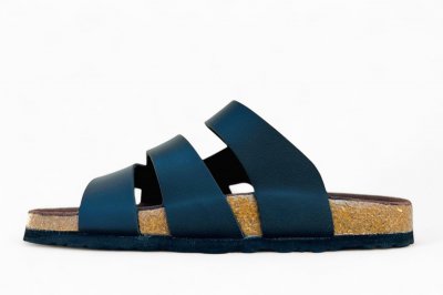Ever Green Damsandal black svart biosandal kork mocka korsade remmar fotriktig