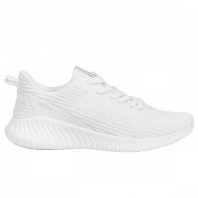 Exani Denver Women dam Sneaker vit white rymlig stötdämpande dam vårsko sommarsko tyg