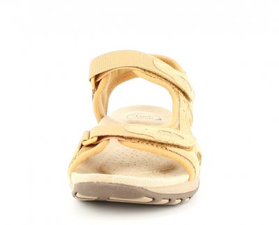 Earth Spirit Free Spirit Frisco Sandal dijon gul läder remmar kardborre memoryfoam mjuk fotriktig dam