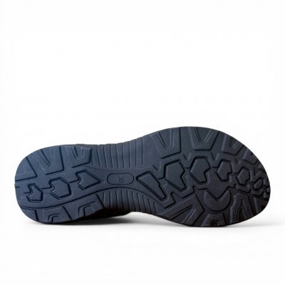 g comfort sandal läder remmar kardborre navy blå dam vandring arbete fritid bekväm