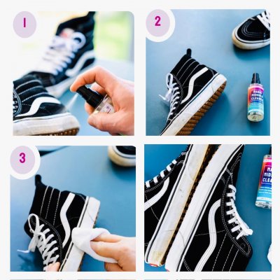 2go Bama Magic Midsole Cleaner rengörande spray sneakers ljusa vita yttersulor