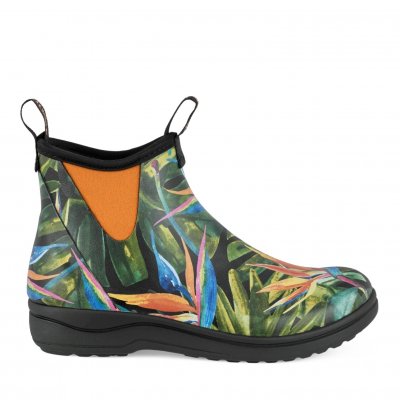 Green Comfort Rain Rafaell flower blommig regnsko gummistövel vatten memryfoam fotriktig dam regnboots