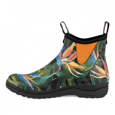 Green Comfort Rain Rafaell flower blommig regnsko gummistövel vatten memryfoam fotriktig dam regnboots