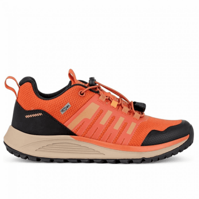 Track N' Trail Thea Sneaker Dam orange svart rust sneaker vattentät elastiska urtagbar sula bekväma rymliga bred läst