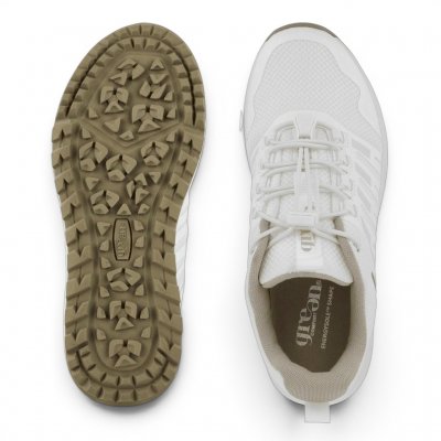 Track N' Trail Thea Sneaker Dam vit white sneaker vattentät elastiska urtagbar sula bekväma rymliga bred läst