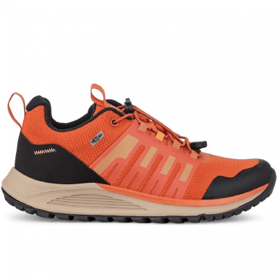 TRACK N' TRAIL TROY RUST Vattentäta herrskor Stabila komfort urtagbar stötdämpande inläggssulor hålfotsstöd rust orange sneaker