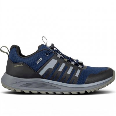 TRACK N' TRAIL TROY navy blue blå svart Vattentäta herrskor Stabila komfort urtagbar stötdämpande inläggssulor hålfotsstöd snea