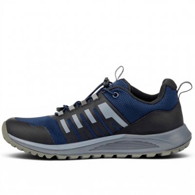 TRACK N' TRAIL TROY navy blue blå svart Vattentäta herrskor Stabila komfort urtagbar stötdämpande inläggssulor hålfotsstöd snea