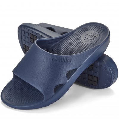 Gumbies Spasole slider Unisex dam herr french navy blå badtoffla träningstoffla badsko sandal