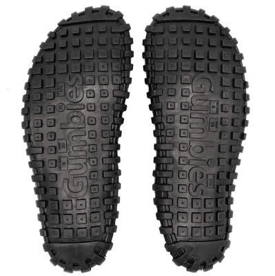 Gumbies Duckbill Flip-Flops Unisex / Black dam herr tåsandal sommar tyg gummisula sandal