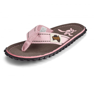 Gumbies islander Flip-Flops Unisex rope rosa brun grå turtle sköldpadda dam herr tåsandal sommar tyg gummisula sandal