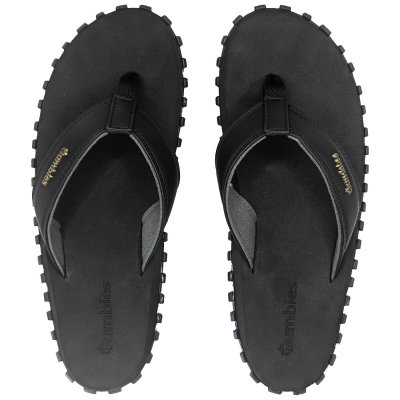 Gumbies classic vegovert Flip-Flops Unisex black svart dam herr tåsandal sommar tyg gummisula sandal