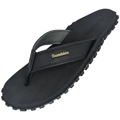 Gumbies classic vegovert Flip-Flops Unisex black svart dam herr tåsandal sommar tyg gummisula sandal