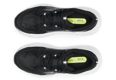 Saucony procyon max black fizz svart vid läst rymlig dam walkingsko komfort stabil stötdämpande jogging fritid promenadskO