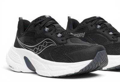 Saucony procyon max svart vit herr walkingsko komfort stabilitet fritid stötdämpande jogging promenad