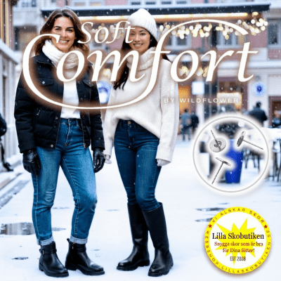 soft comfort vinterboots fortis broddsko dubbar antislip broddar broddskor varmfodrade skinn fotriktiga dragkedja black svart