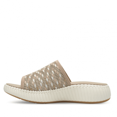 Jana Coshy Andi Sandal beige comb tvättbar hallux valgus problemfot comfort textil komfort fritid dam relax fit rymlig läst