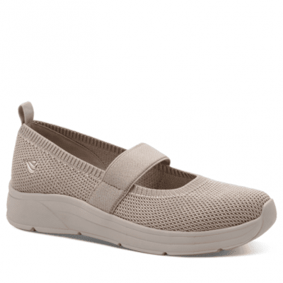 Jana letti ballerina hallux valgus walking promenad pepper beige rymlig läst tygsko fotriktig komfortsko eva memoryfoam