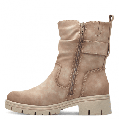 jana softline bangu chelseaboots damkänga resår dragkedja grov sula fotriktig foam mjuk fotbädd urtagbar taupe beige ljusbrun va