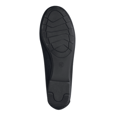 Jana panama Softline Ballerinasko loafer damsko lågsko finsko kostymsko puläder textil bred läst fotriktig mjuk navy marinblå