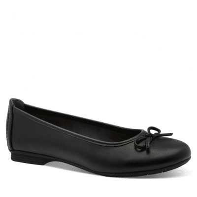 Jana panama Softline Ballerinasko loafer damsko lågsko finsko kostymsko puläder textil bred läst fotriktig mjuk svart black