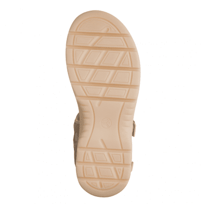 Jana Coshy Roma Sandal beige brun sandalett hallux valgus problemfot comfort textil komfort fritid dam relax fit rymlig läst