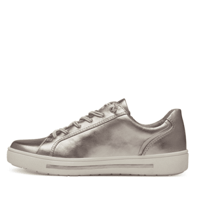 Jana sitane Soft Line champagne Sneaker med dragkedja Rymlig Läst h-bredd komfort memoryfoam dam