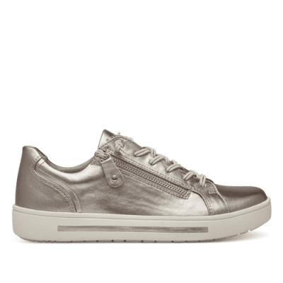 Jana sitane Soft Line champagne Sneaker med dragkedja Rymlig Läst h-bredd komfort memoryfoam dam