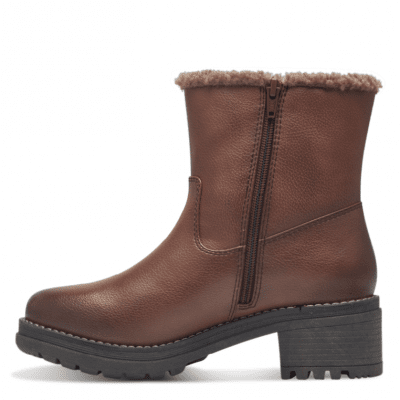 jana softline bangu chelseaboots damkänga resår dragkedja grov sula fotriktig foam mjuk fotbädd urtagbar cognac brun varmfoder