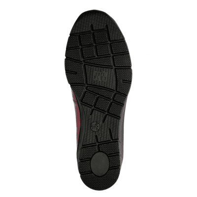 jana softline eloq lågsko loafer resår kilklack röd lack tassel fotriktig foam mjuk fotbädd urtagbar fire patent