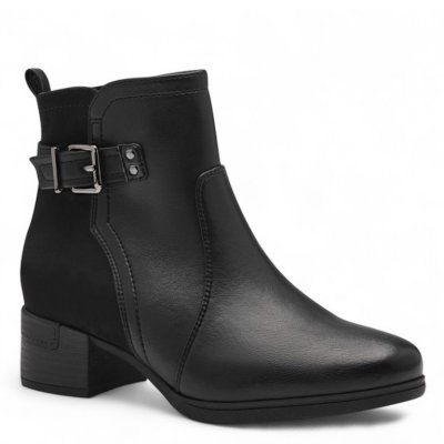 jana softline leyla chelseaboots damkänga resår dragkedja grov sula fotriktig foam mjuk fotbädd urtagbar black svart varmfoder