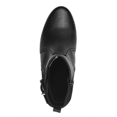 jana softline leyla chelseaboots damkänga resår dragkedja grov sula fotriktig foam mjuk fotbädd urtagbar black svart varmfoder