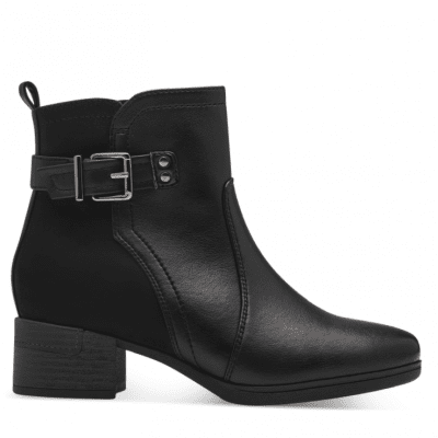 jana softline leyla chelseaboots damkänga resår dragkedja grov sula fotriktig foam mjuk fotbädd urtagbar black svart varmfoder